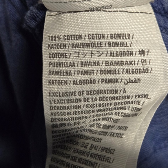 Hollister Mens Blue Chino Shorts Size 31 Button Fly Cotton Twill 3H0502 - Picture 3 of 10